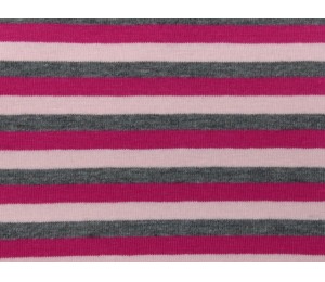 Jersey Ringel grau pink Kombistoff